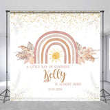 Allenjoy Bohemian Sunshine Personalized Baby Shower Backdrop