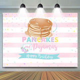 Allenjoy Browen Pancakes And Pink Birthday Backdrop For Girl