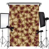 Allenjoy Brown Pine Tree Pattern Christmas Photo Backdrop