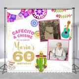 Allenjoy Cafecito Chisme Custom Photo 60Th Birthday Backdrop