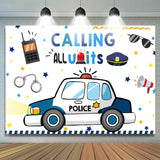 Allenjoy Calling All Units Lovely Cartoon Birthday Backdrop