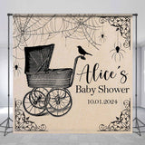 Allenjoy Carrige Stroller Spider Custom Baby Shower Backdrop