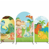 Allenjoy Carton Dinosaur Arch Backdrop Kit Kids Birthday