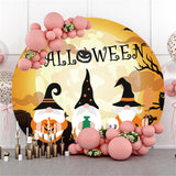 Allenjoy Cartoon Long Bearded Dwarf Doll Halloween Circle Backdrop