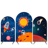 Allenjoy Cartoon Universe Space Theme Birthday Arch Backdrop Kit