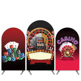 Allenjoy Casino Theme Black Arch Backdrop Kit Banner