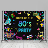 Allenjoy Celebration Back To 80S Party Photography Backdrop