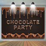 Allenjoy Chocolate Party Candyland Sweet Birthday Backdrop