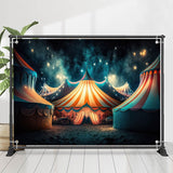 Allenjoy Circus Tents Smoke Star Night Birthday Backdrop