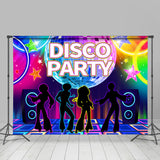 Allenjoy Colorful Glitter Abstract Disco Party Dance Backdrop