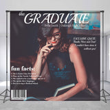 Allenjoy Creative Magazine Detail Custom Graduation Backdrop