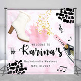 Allenjoy Custom Bachelorette Weekend Bridal Shower Backdrop