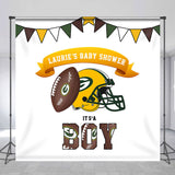 Allenjoy Custom Baseball Baby Shower Theme Backdrop Boy