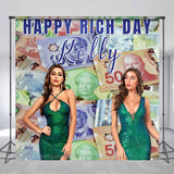 Allenjoy Custom Canadian Dollars Happy Rich Day Backdrop