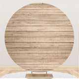 Allenjoy Custom Circle Simple Wooden Backdrop For Decoration