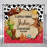 Allenjoy Custom Cowboy Bandana Rustic Birthday Backdrops