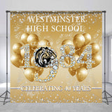 Allenjoy Custom Golden Balloon Diamond Class Reunion Backdrop