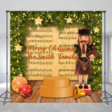 Allenjoy Custom Music Nutcracker Family Christmas Backdrop