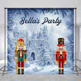 Allenjoy Custom Name Nutcracker Ice Castle Birthday Backdrop