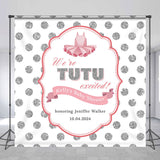 Allenjoy Custom Name Repeat Diamonds Baby Shower Backdrop