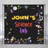 Allenjoy Custom Name Science Theme Birthday Backdrop Boy