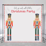 Allenjoy Custom Name Simple Nutcrackers Christmas Backdrop