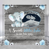 Allenjoy Custom Name Ultrasound Elephant Baby Shower Backdrop