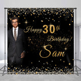 Allenjoy Custom Photo Diamond Elegant 30Th Birthday Backdrop