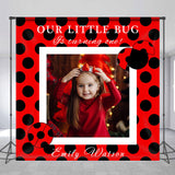 Allenjoy Custom Photo Ladybird Happy 1St Birthday Backdrop