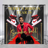 Allenjoy Custom Photo Sneaker Ball Backdrop Photo Booth