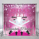 Allenjoy Custom Pink Carpet Sneaker Party Birthday Backdrop