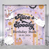 Allenjoy Custom Pumpkin Spooky Halloween Birthday Backdrop