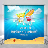 Allenjoy Custom Sea Pool Party Birthday Backdrop Kids