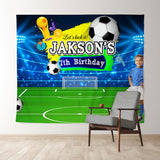 Allenjoy Custom Sport Football Field 7Th Birthday Backdrop