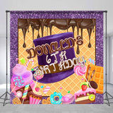 Allenjoy Custom Sweet Chocolate Birthday Backdrop Kids