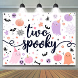 Allenjoy Cute Spooky Halloween Ghost 2Nd Birthday Backdrop