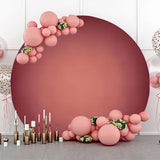 Allenjoy Dark Red Gradient Simple Circle Backdrop Party