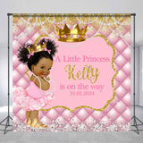 Allenjoy Diamond Pearls Custom Baby Shower Backdrop Girls