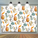 Allenjoy Dinosaurs Egg Birthday Party Backdrop Kids