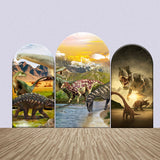 Allenjoy Dinosaurs Wild Mountains Lake Arch Backdrop Kit