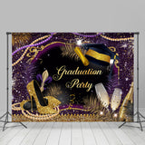 Allenjoy Disco Dance Fiesta Glitter Graduation Party Backdrop