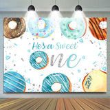 Allenjoy Donut Hes Sweet One Happy Birthday Backdrop For Boy