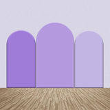 Allenjoy Elegant Purple Color One Sided Arch Backdrop Kit