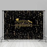 Allenjoy Fallen Ribbon Congratutaions Graduates Backdrop