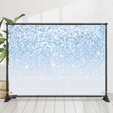 Allenjoy Fashionable Blue Bokeh Glitter Birthday Backdrop