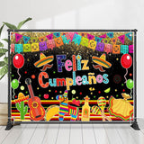 Allenjoy Feliz Cumpleanos Mexican Fiesta Birthday Backdrop