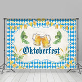 Allenjoy Flags Blue Diamond Germany Oktoberfest Beer Backdrop