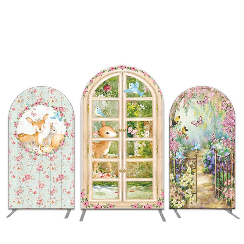 African Wild Animals Arch Backdrop Kit For Birthday