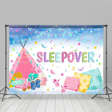 Allenjoy Foggy Tent Pillows Girls Sleepover Party Backdrop