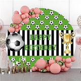 Allenjoy Football And Reward Circle Happy Birthday Backdrop